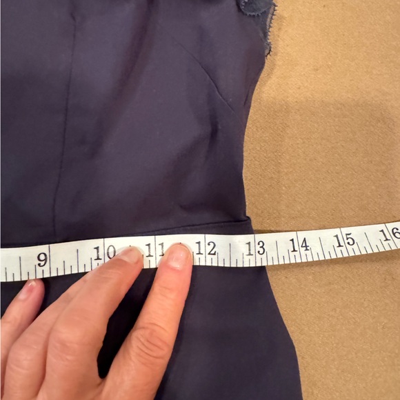 Elie Tahari Blue Fit and Flare Dress - Size 0 - Picture 12 of 13